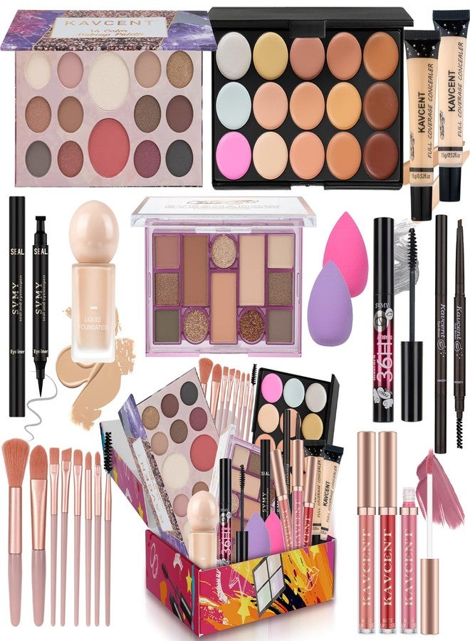 KAVCENT Makeup Kit for Women Teens Full Kit Makeup Set for Teenagers Eyeshadow Palette Foundation Makeup Kits for Teen Girls Makeup Gift Sets for Women Christmas Teens - Image 1